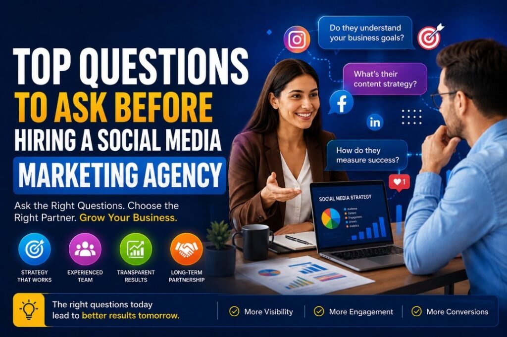 Questions to ask before hiring a social media marketing agency