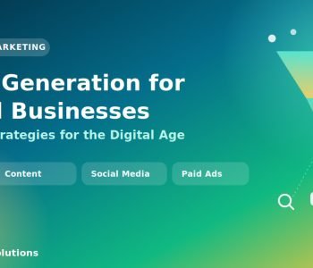 Image is showing a digital marketing funnel turning website visitors into customer leads, representing lead generation strategies for small businesses