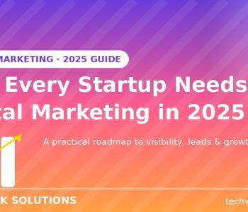 Why every startup needs digital marketing in 2025 - Techwalk Solutions